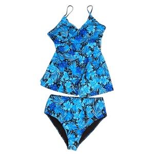 New Womens Swim Tankini Swimwear Bathing Suit Two Piece Floral Padded XXL